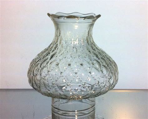 Fenton Glass Lamp Shade Quilted Diamonds Beaded 3 Inch Fitter X 625 Oos