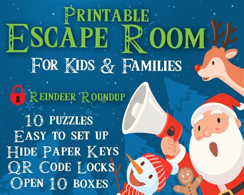 Christmas Escape Room Printable