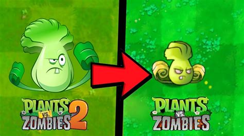 Y SI Las PLANTAS Del PvZ 2 Fueran Del PvZ 1 YouTube