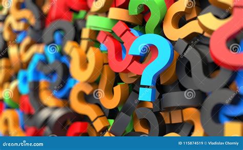 Colorful Question Marks Stock Illustration Illustration Of Blue