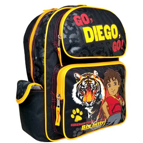 Go, Diego, Go! Black Medium Backpack #82233