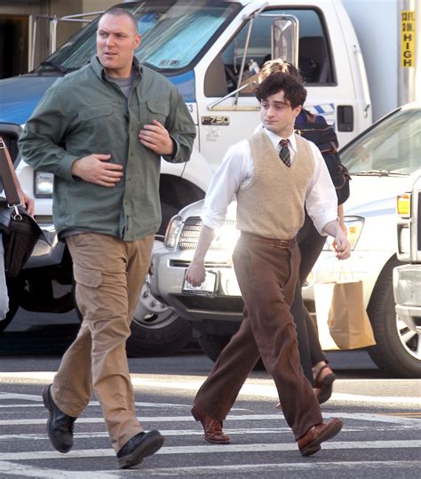 On The Set Of Kill Your Darlings April Daniel Radcliffe