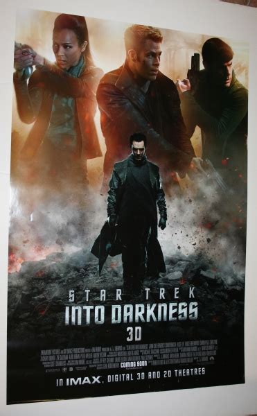 Star Trek Into Darkness (Cast) 1 sheet poster | Little Storping Museum