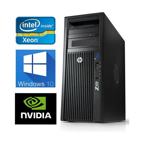 HP Z420 Workstation Xeon E5 1620 V2 4C 3 7GHz 64GB RAM 500GB SSD