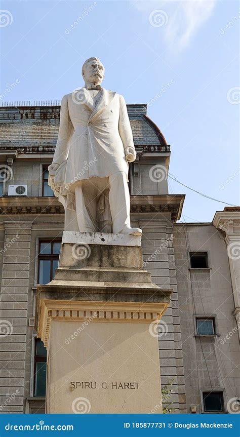 Statue of Spiru Haret, Bucharest, Romania Editorial Photo - Image of ...