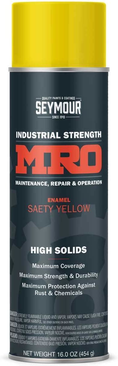 Seymour Industrial Mro High Solids Spray Paint Safety Yellow