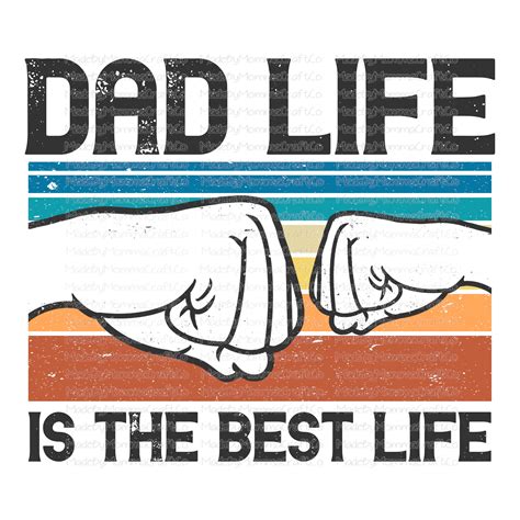 Dad Life Best Life Cheat Clear Waterslide™ Or White Cast Sticker