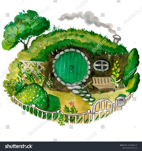 The Hobbit Hole Drawing