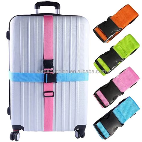 4-pack Heavy Duty Luggage Straps Suitcase Belts Wide Adjustable Quick Release Buckle Luggage ...