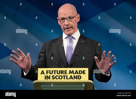 Scottish First Minister And Snp Leader John Swinney During The Partys