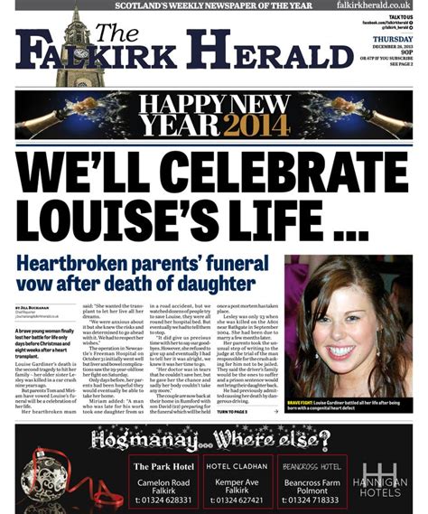 The Falkirk Herald December 26 2013 Happy New Year 2014 Falkirk