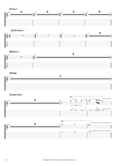 Tablature Fire And Brimstone De Dragonland Guitar Pro Full Score