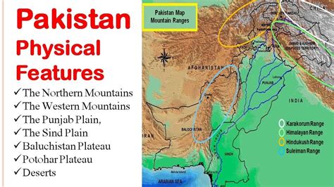 Pakistan Physical Featuresdesertsmountainsgeographical Importance