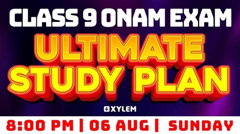 Class 9 Onam Exam The Ultimate Study Plan Xylem Class 9 YouTube