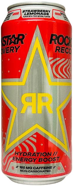 ROCKSTAR Energy Drink Strawberry Lemonade 473mL RECOVERY STRAWBERR