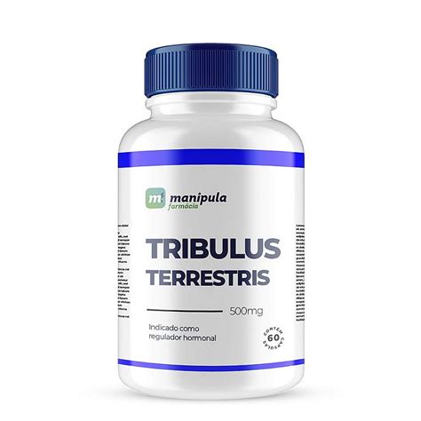 Tribulus Terrestris 500mg 60 Cápsulas Manipula Farmacia