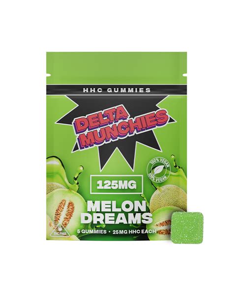 Delta Munchies Melon Dreams Hhc Gummies Mg X Mg Cbd