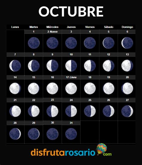 Calendario Lunar Octubre 2024 Todas Las Fases De La Luna Octubre 2024