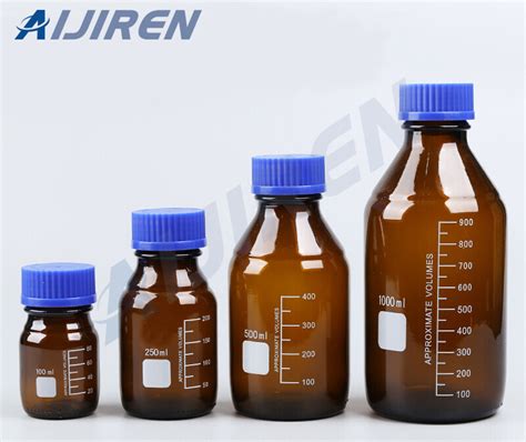 Amber Glass Wide Opening Reagent Bottle Exporter Aijiren Vials For Hplc Gc