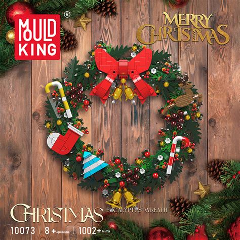 Mould King Christmas Eucalyptus Wreath With Pieces Mould King