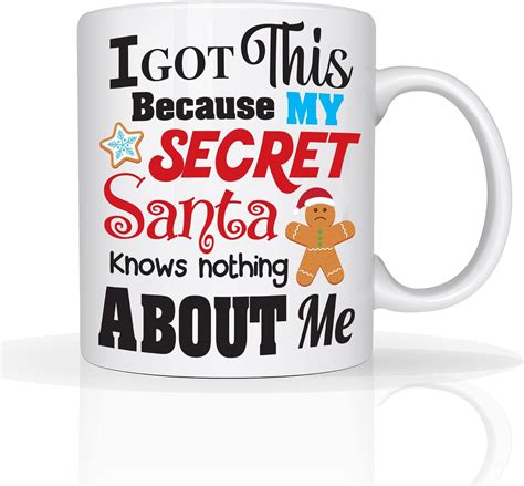 Funny Secret Santa Mug Office Rude Secret Santa For Women Men Work Colleagues Uk