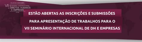 Homa VII Seminário Internacional de Direitos Humanos e Empresas