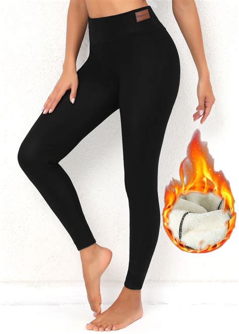 Black Fleece Thickening Elastic Waist Leggings Modlily USD 22 98