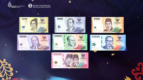 BI Resmi Luncurkan 7 Pecahan Uang Kertas Baru Begini Penampakannya