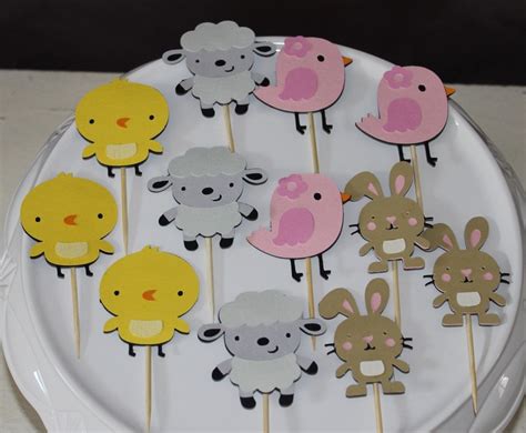 Easter Cupcake Toppers Made From My Cricut Easter Cupcake Toppers