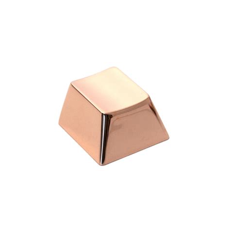 Capsmiths Artisan Keycap Rose Gold Plated Steel 1upkeyboards