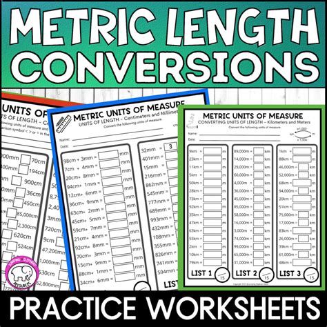 Converting Metric Measures Worksheets And Test Prep For Metric Units Of Length Made By Teachers