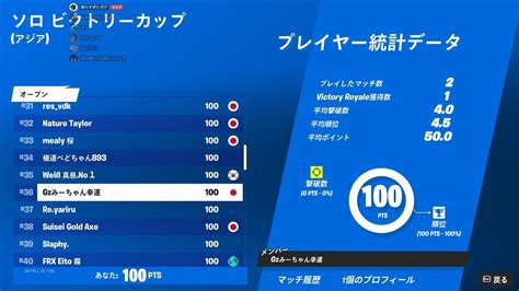 賞金獲得ソロビクトリーカップ決勝ビクロイ100フォートナイト Fortniteソロビクトリーカップ YouTube