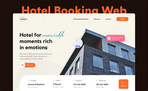 Hotel Booking Website UI Figma