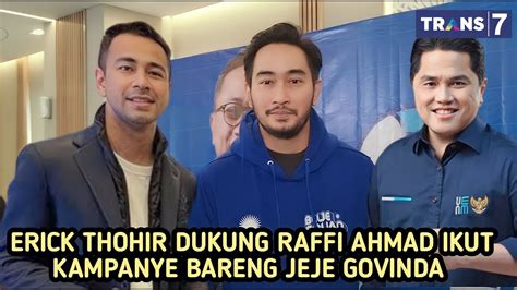 Raffi Ahmad Ikut Jeje Govinda Bluksukan Kampanye Partai Pan Erick