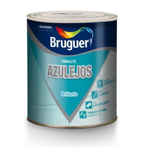 Esmalte Azulejo Brillo Gris Perla 750 Ml Bruguer 5274275 Con