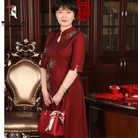 實拍現貨 宴會禮服 改良旗袍 晚宴洋裝 喜婆婆婚宴洋裝 結婚禮服 媽媽禮服 丈母孃高檔敬酒服旗袍女 蝦皮購物