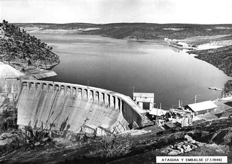 Construcción Pantano de Alarcón 1942 1955 Ayuntamiento de Olmedilla