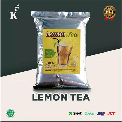 Jual Powder Lemon Tea Bubuk Minuman Bubble Drink Javaland 1 Kg Shopee