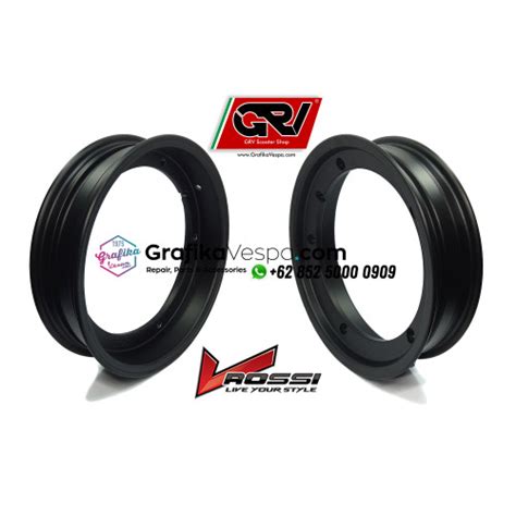 Jual Velg Tubeless Vrossi Black Ano Vespa Ring Kota Bontang