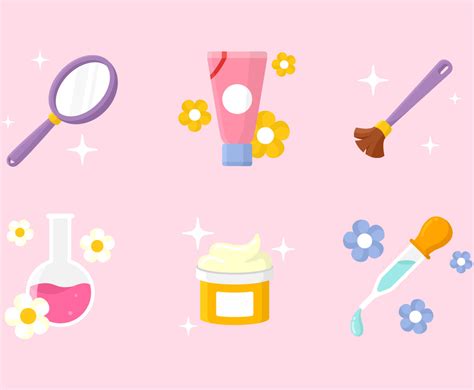 Set Of Skin Care Icons