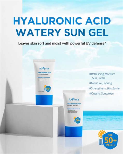 ISNTREE Hyaluronic Acid Watery Sun Gel SPF 50 50 Ml Age Tune