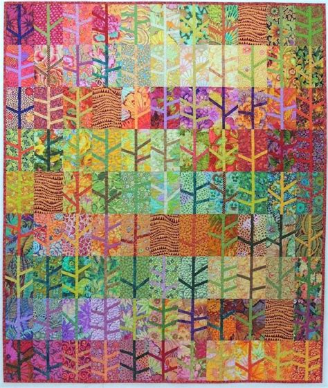 Arboretum Springleaf Studios Quilts Tree Quilt Kaffe Fassett Fabric