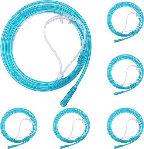 Cinoca 5pcs High Flow Super Soft 7ft Cannula Nasal Tubing For Oxygen Adult Nasal