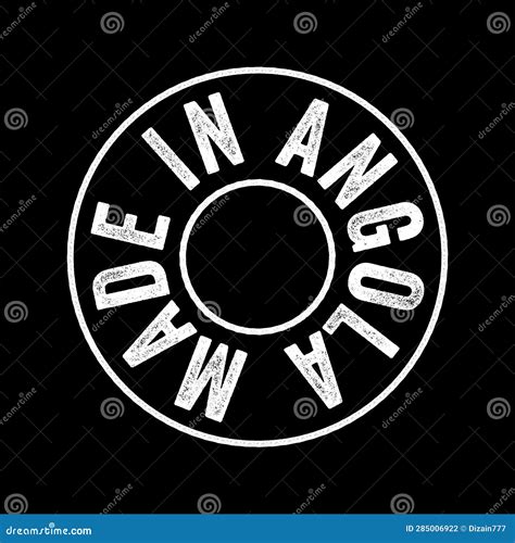 Made In Angola Text Emblem Stamp Concept Background Stock Illustration