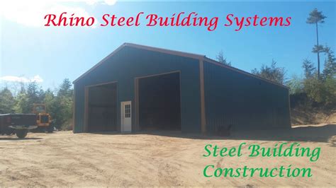 Welcome To My Garage Rhino Steel Building Youtube