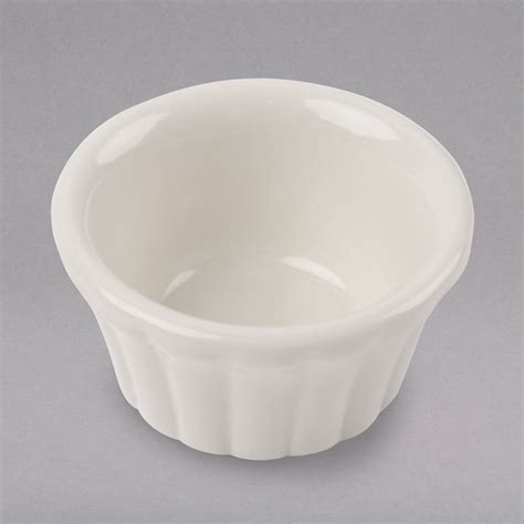 Hall China 8280AWHA Ivory American White 1 Oz Flared China Ramekin