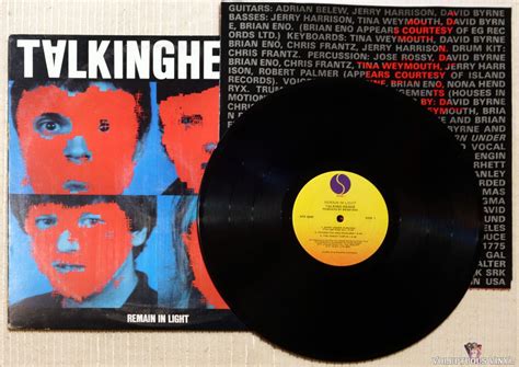 Talking Heads ‎ Remain In Light 1980 Vinyl Lp Album Voluptuous Vinyl Records