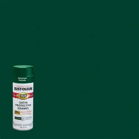 Rust Oleum Stops Rust Advanced Satin Hunter Green Protective Enamel