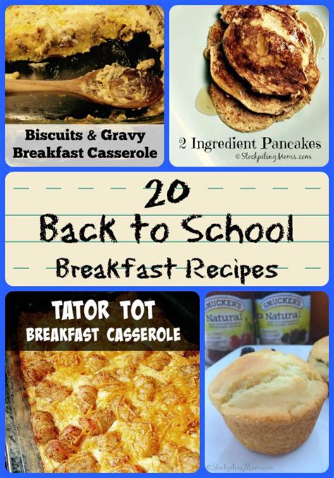 20 Back to School Breakfast Recipes - STOCKPILING MOMS™