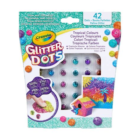 Crayola Glitter Dots Styles Vary The Entertainer Tropical Colors